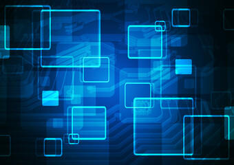 Circuit technology background with hi-tech digital