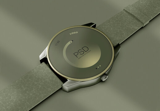 3D Minimal Smartwatch Mockup