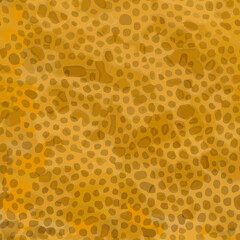 Full seamless leopard cheetah texture animal skin pattern vector. Orange Yellow Design for textile fabric printing. Suitable for fashion use.