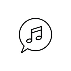 editable icons of digital or online music media player. simple and minimalist illustration for music website or application interface.