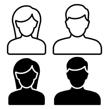 People icon. User account sign. Vector illustration.