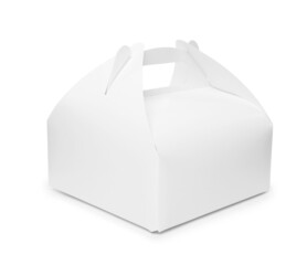 Paper box on white background. Container for food