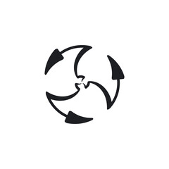 circular rotate arrows vector illustration