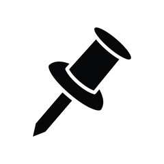 vector push pin icon