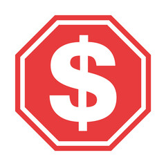 Dollar money symbol, business cash icon, save currency bank sign, vector illustration isolated background