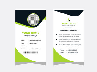Minimalist professional business id card design