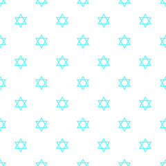 Fototapeta na wymiar Magen David star pattern vector illustration. Jewish Israeli symbol pattern, ornament. Star of David background.