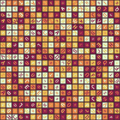 Abstract Geometric Pattern generative computational art illustration