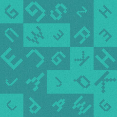 Abstract Geometric Pattern generative computational art illustration