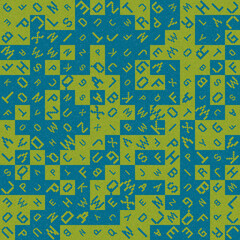 Abstract Geometric Pattern generative computational art illustration