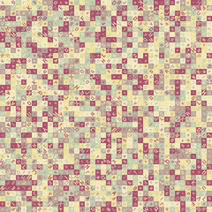 Fototapeta premium Abstract Geometric Pattern generative computational art illustration