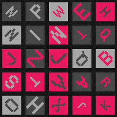 Abstract Geometric Pattern generative computational art illustration