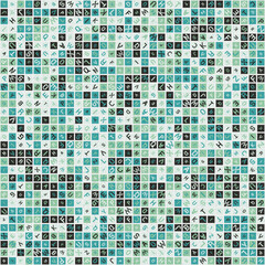 Fototapeta premium Abstract Geometric Pattern generative computational art illustration