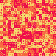 Abstract Geometric Pattern generative computational art illustration