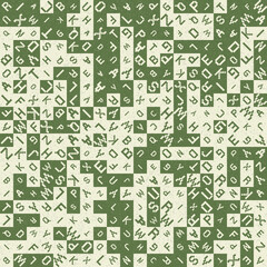 Abstract Geometric Pattern generative computational art illustration