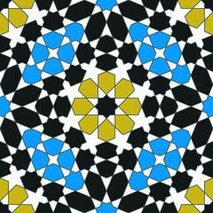 Seamless geometric pattern .Based on islamic pattern. 