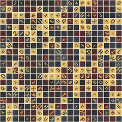 Abstract Geometric Pattern generative computational art illustration