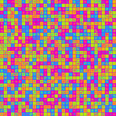 Abstract Geometric Pattern generative computational art illustration