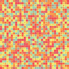 Abstract Geometric Pattern generative computational art illustration