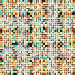 Fototapeta premium Abstract Geometric Pattern generative computational art illustration