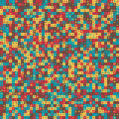 Abstract Geometric Pattern generative computational art illustration