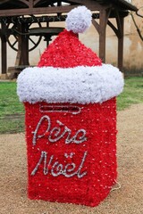 Santa Claus letter box called père Noël in french language
