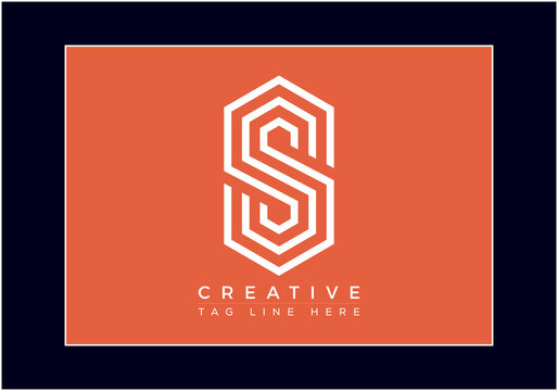 Letter SSS logo icon design template elements. Initial logo design, geometric logo. Creative Modern Monogram alphabet.