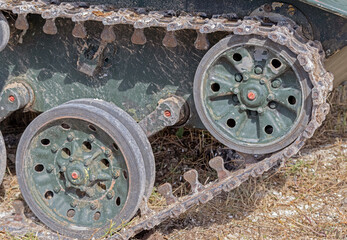Caterpillars of the old tank