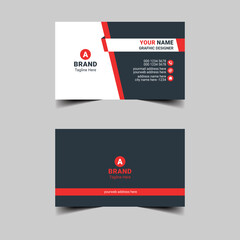 corporate business card template vector