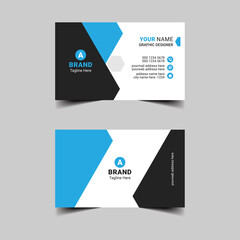 corporate business card template vector