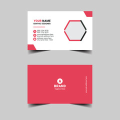 corporate business card template vector