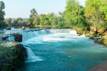 Manavgat waterfall and forest