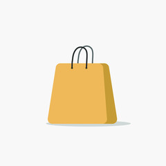 blank paper shopping bag isolate on white background use for advertising vector images
