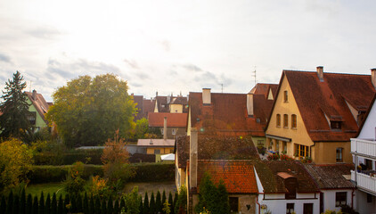 Fototapeta na wymiar Germany, bavaria, rothenburg, fairy tale town, overlook, city, architecture, street