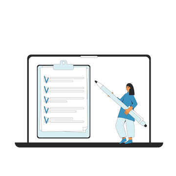 Survey. Online ansers. Quality test