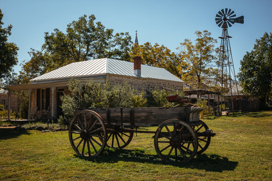 Fredericksburg, TX, USA Old Carriage In Pioneer Museum