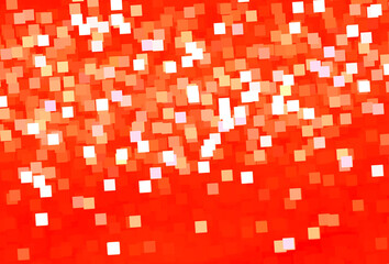Abstract red background with white cubic spots.