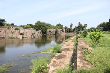 Fototapeta na wymiar Vellore Fort Vellore Dist Tamil Nadu India.