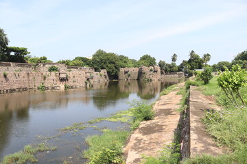 Fototapeta premium Vellore Fort with Agazhi.