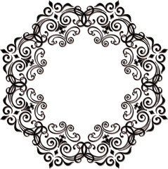 3D-image chocolate central arabesque ornament for ceiling decoration