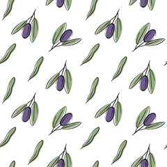 Vector decorative wreath olive branch.For labels, packaging