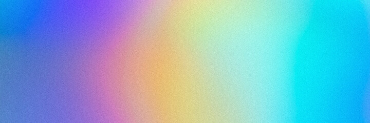 Abstract pastel purple holographic blurred grainy gradient banner background texture. Colorful digital grain soft noise effect pattern. Lo-fi multicolor vintage retro design.