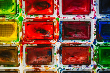 abstraction paints colors of war in Ukraine 
