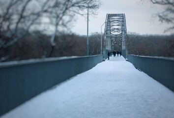 Obraz premium bridge in the snow
