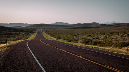 US-385, road to Big bend national Park, Texas