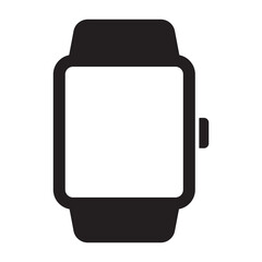 Smart watch icon in simple style on white background.