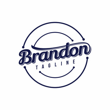 Brandon letter emblem design template
