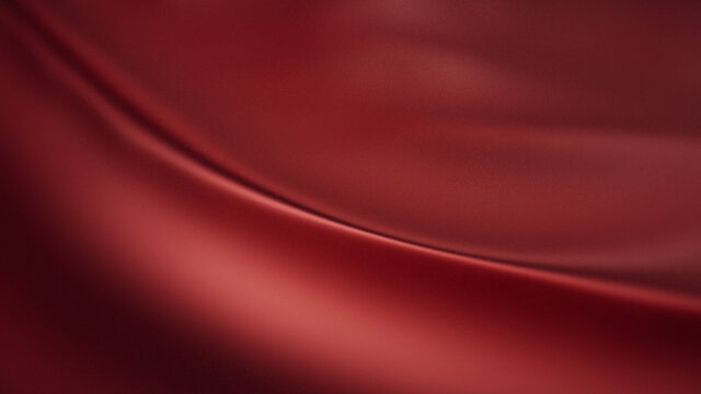 Abstract 3d render background luxury white cloth or liquid wave or wavy folds of grunge silk texture satin velvet material, luxurious background or elegant wallpaper, red.