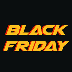 Black Friday text effect For Text banner Design 