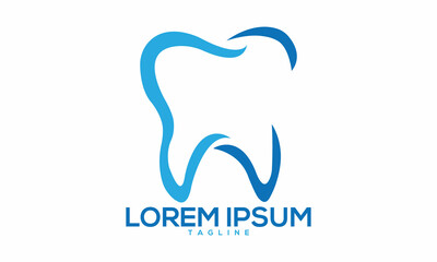 Unique dental logo Modern and minimalist vector and abstract logo